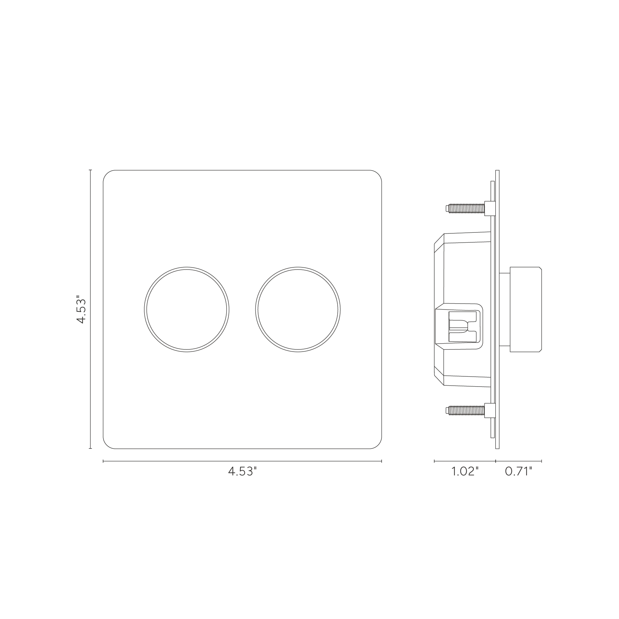 Kew 2G Dimmer Switch - Antique Brass - Image 5