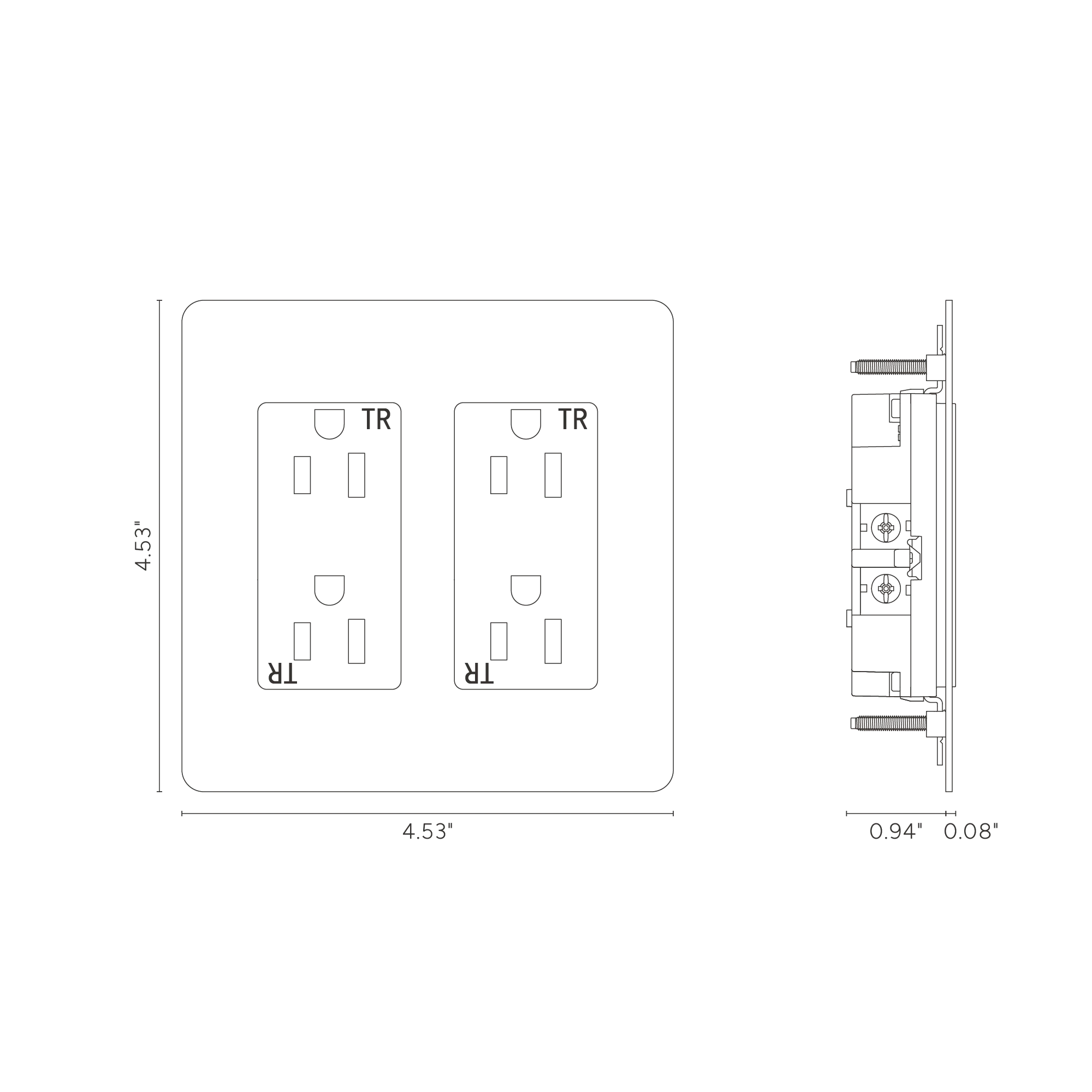 Kew 2G Outlet - Antique Brass Black - Image 2