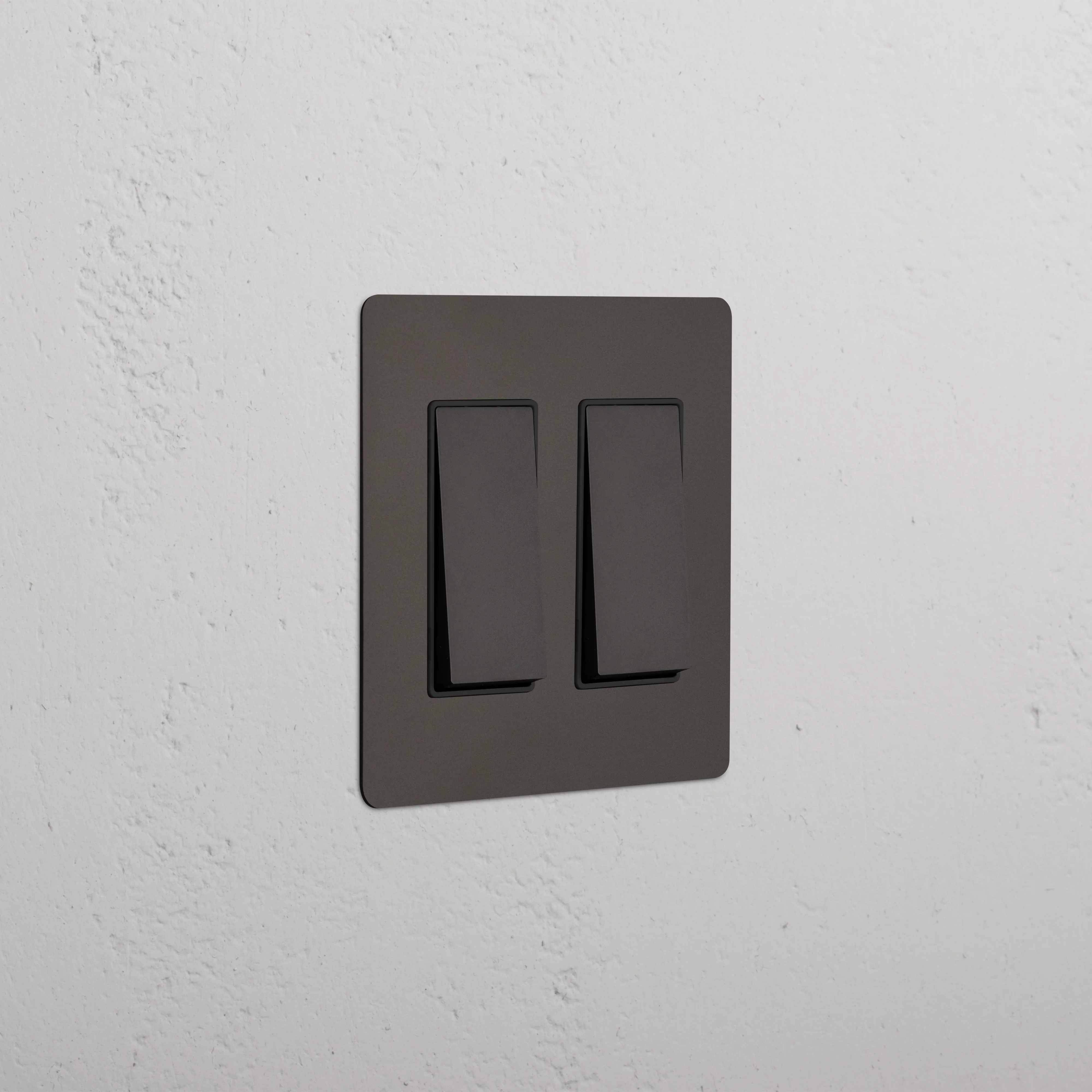 Kew 2G Rocker Switch - Bronze Black