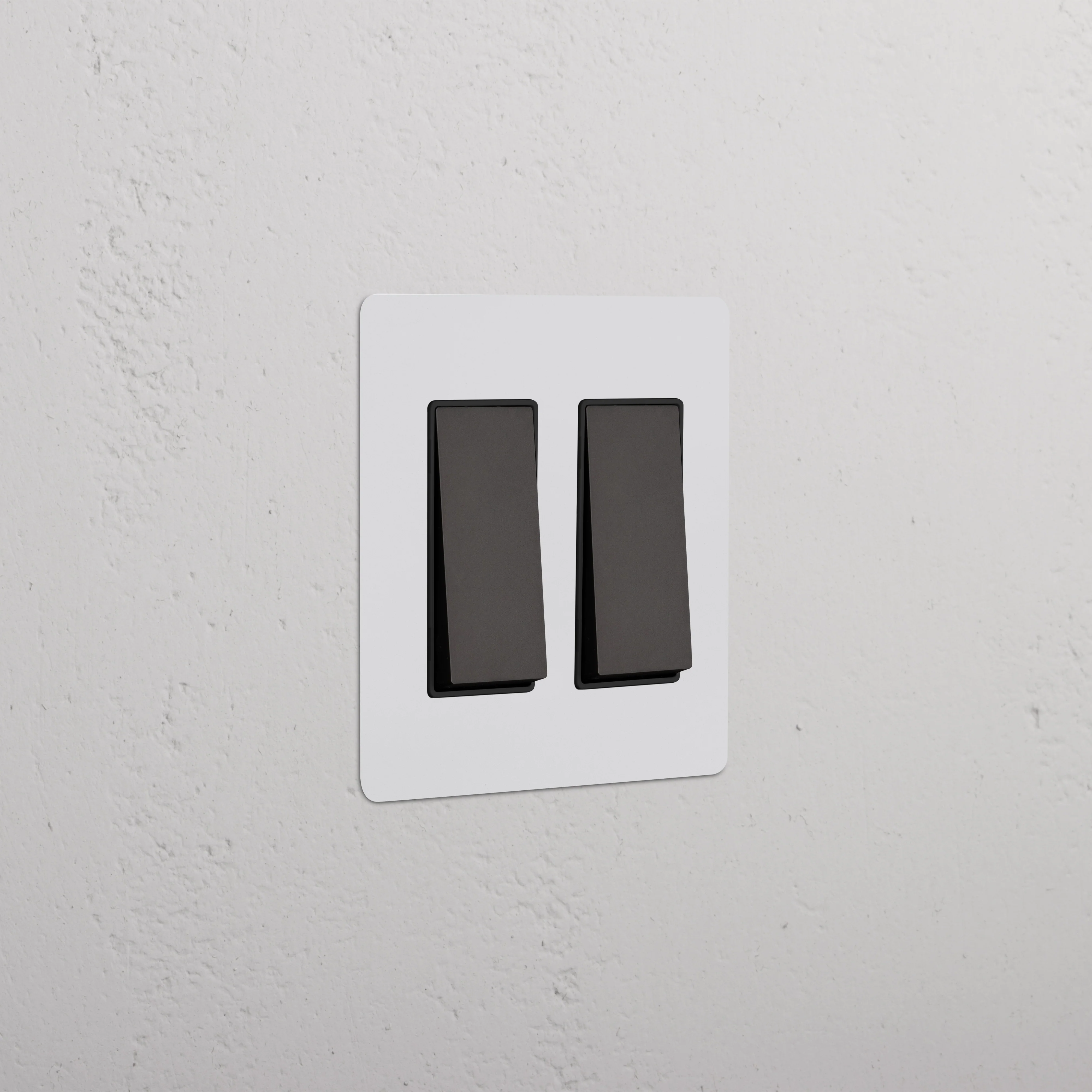 Kew 2G Rocker Switch - Paintable Bronze Black