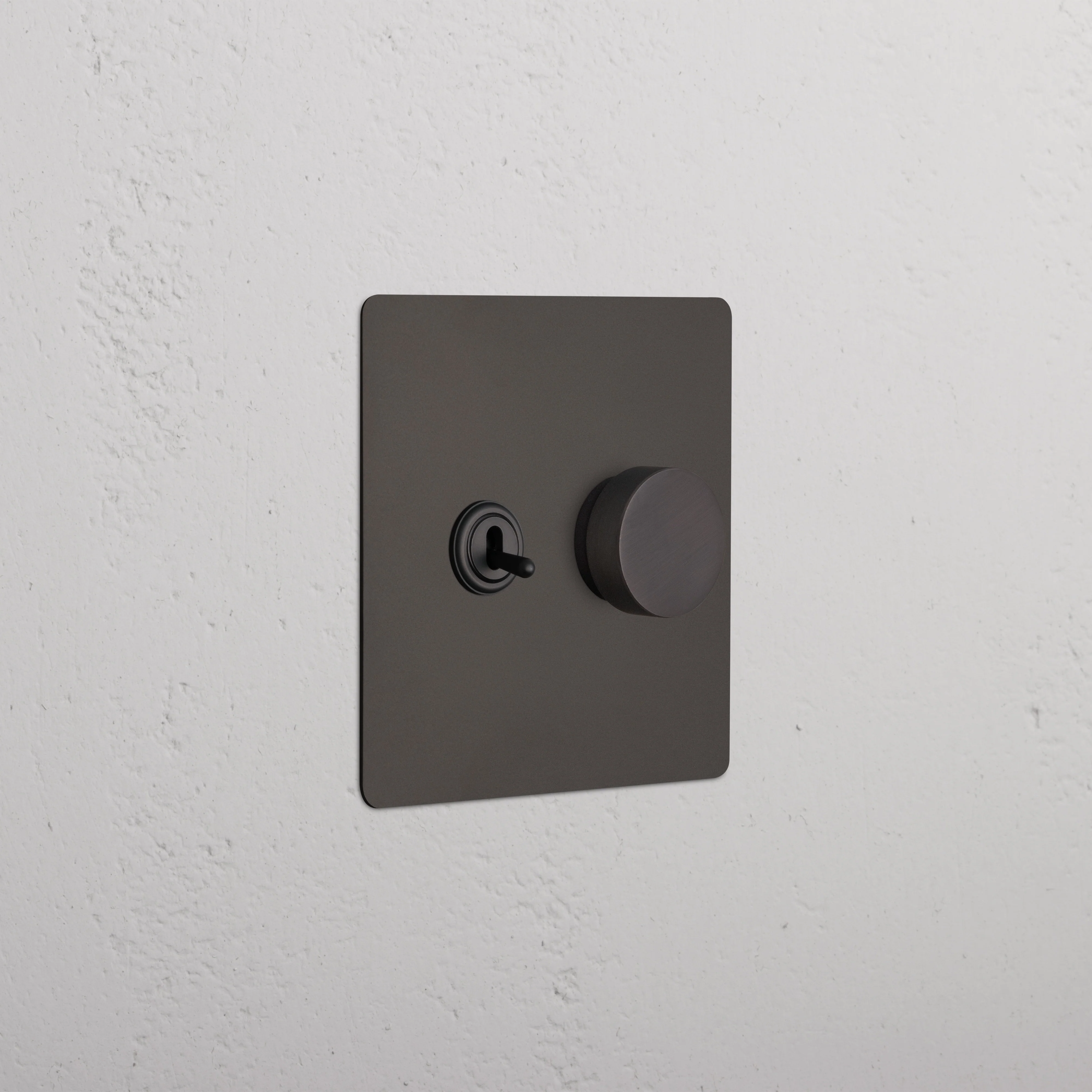 Kew 2G Toggle & Dimmer Switch - Bronze