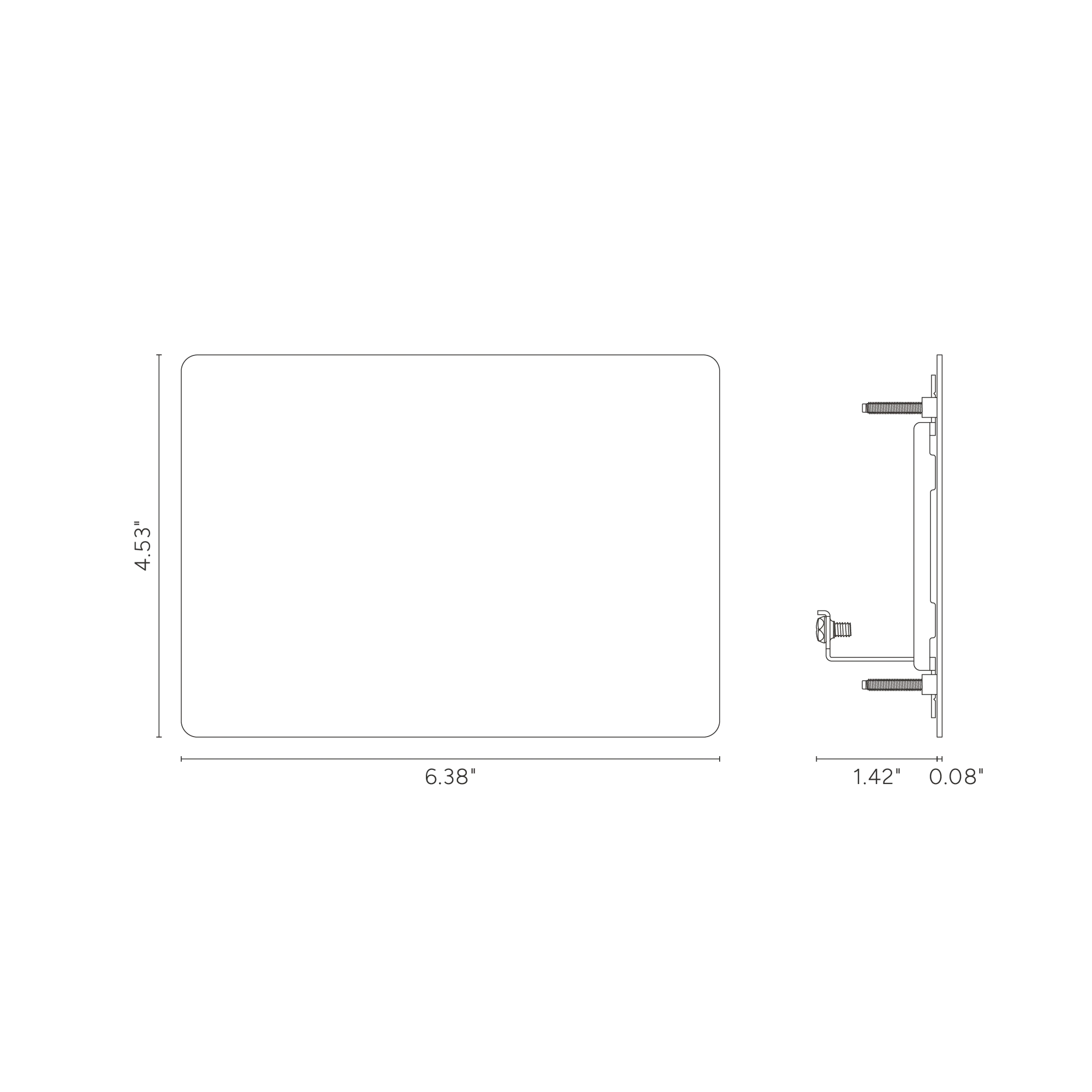 Kew 3G Blank Plate - Paintable - Image 3
