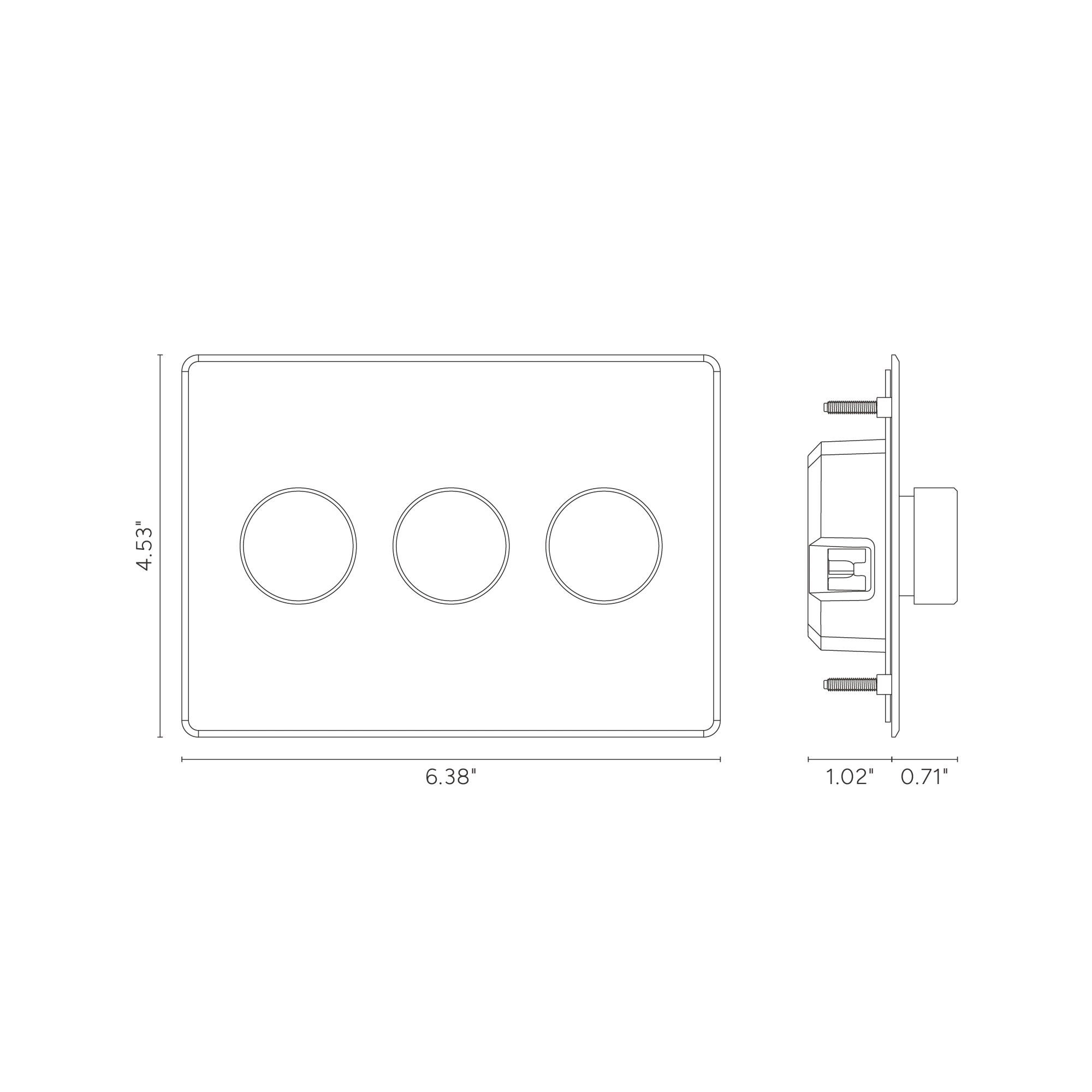 Kew 3G Dimmer Switch - Clear Antique Brass - Image 2