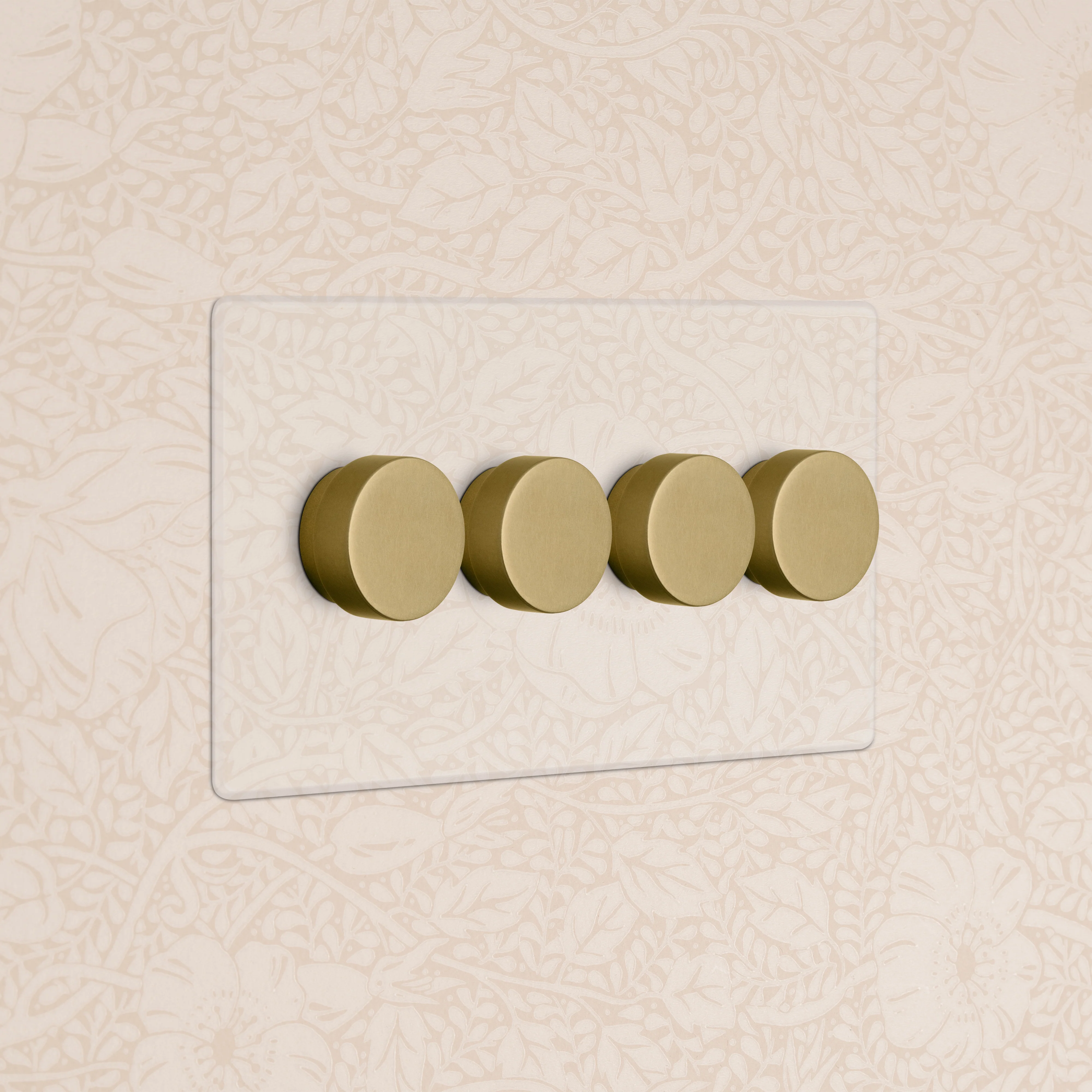 Kew 4G Dimmer Switch - Clear Antique Brass