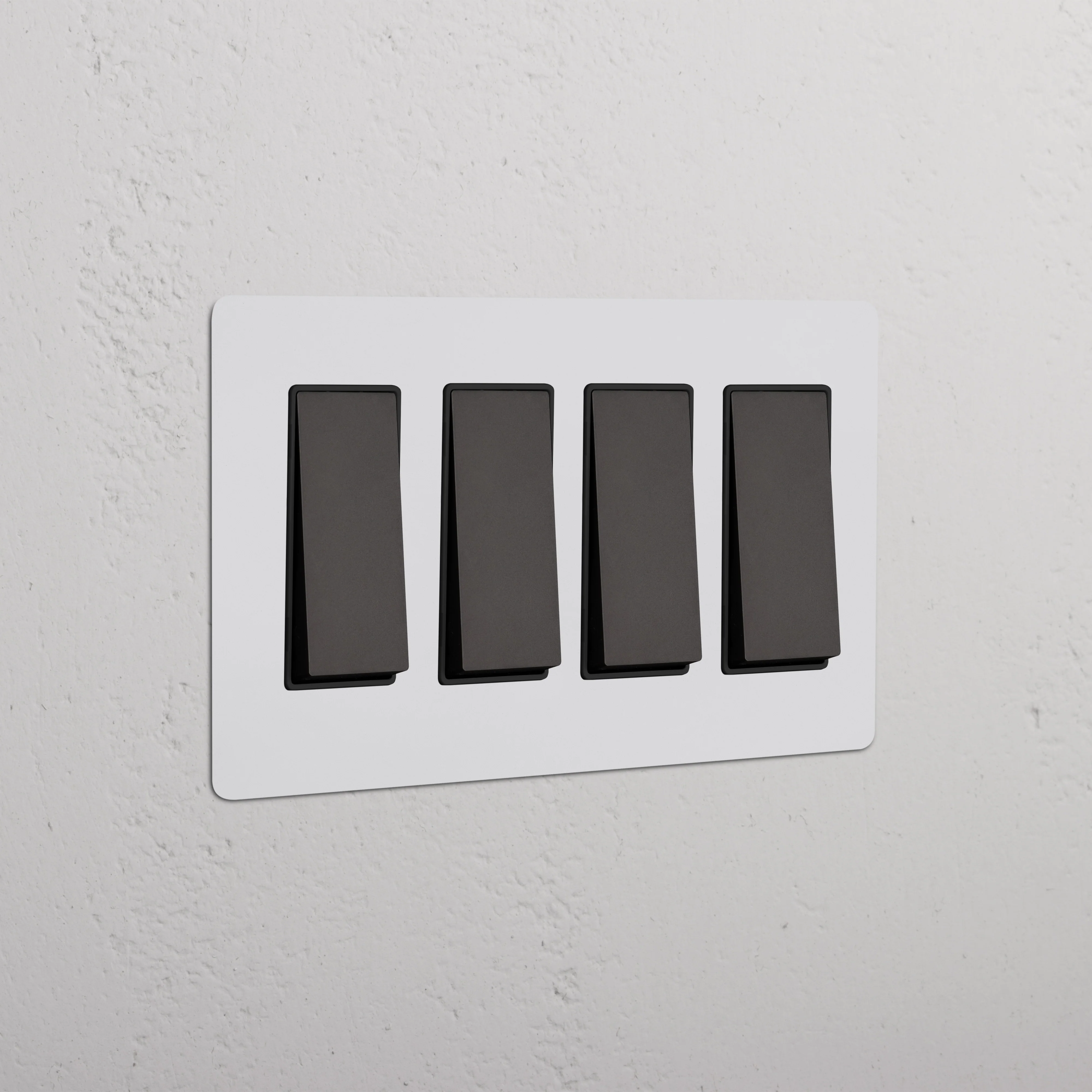 Kew 4G Rocker Switch - Paintable Bronze Black