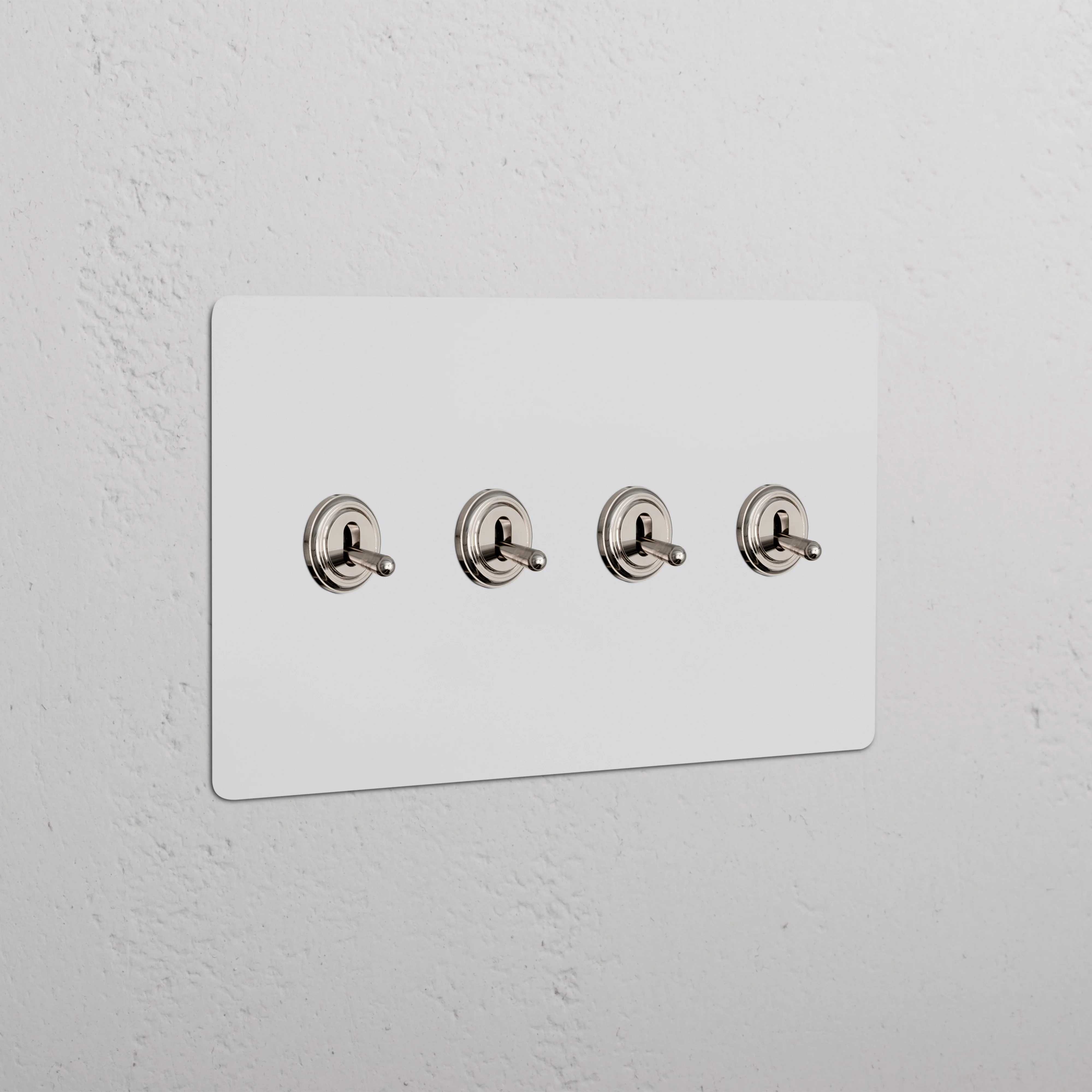 Kew 4G Toggle Switch - Paintable Polished Nickel