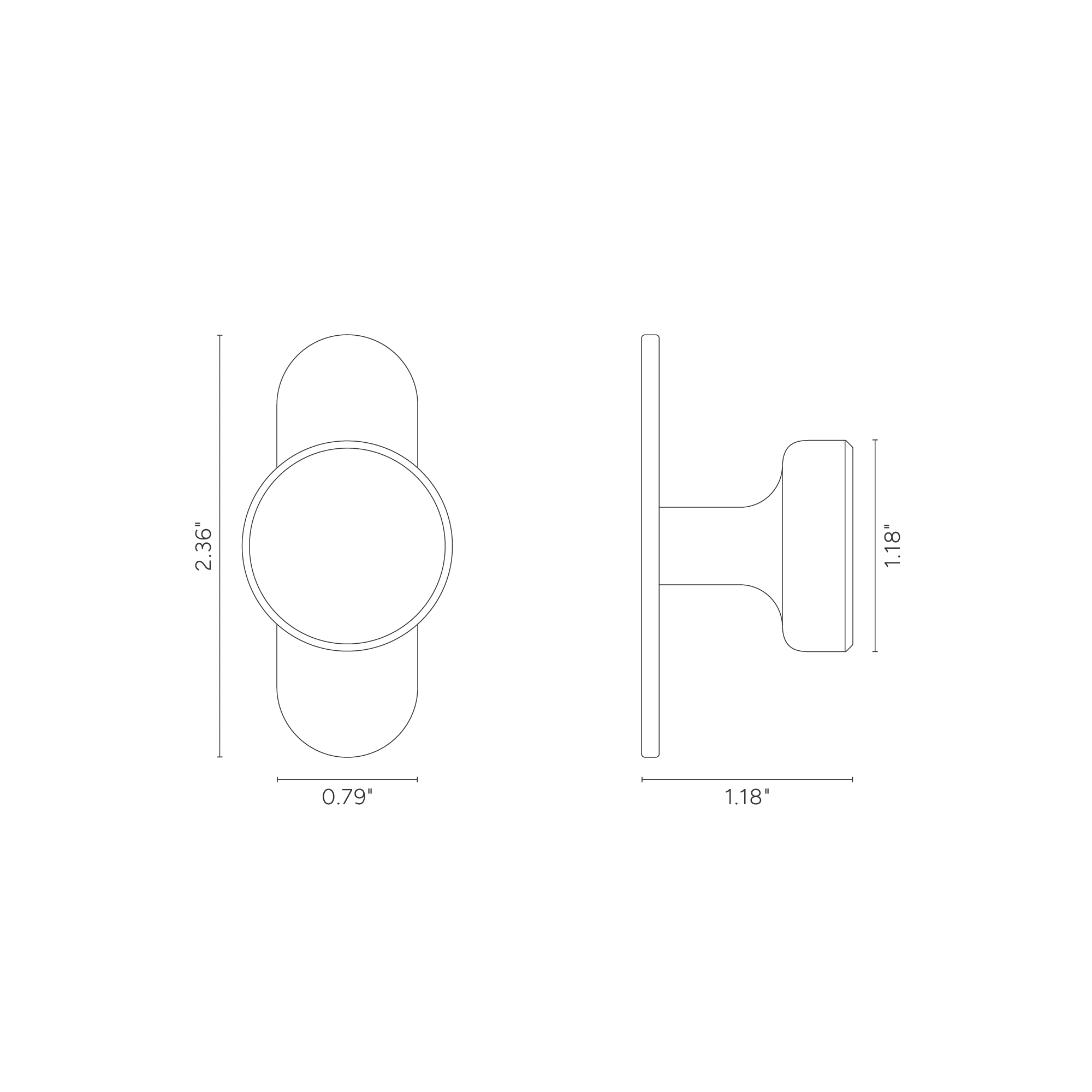 Kilburn Cabinet Knob Medium - Polished Nickel - Image 3