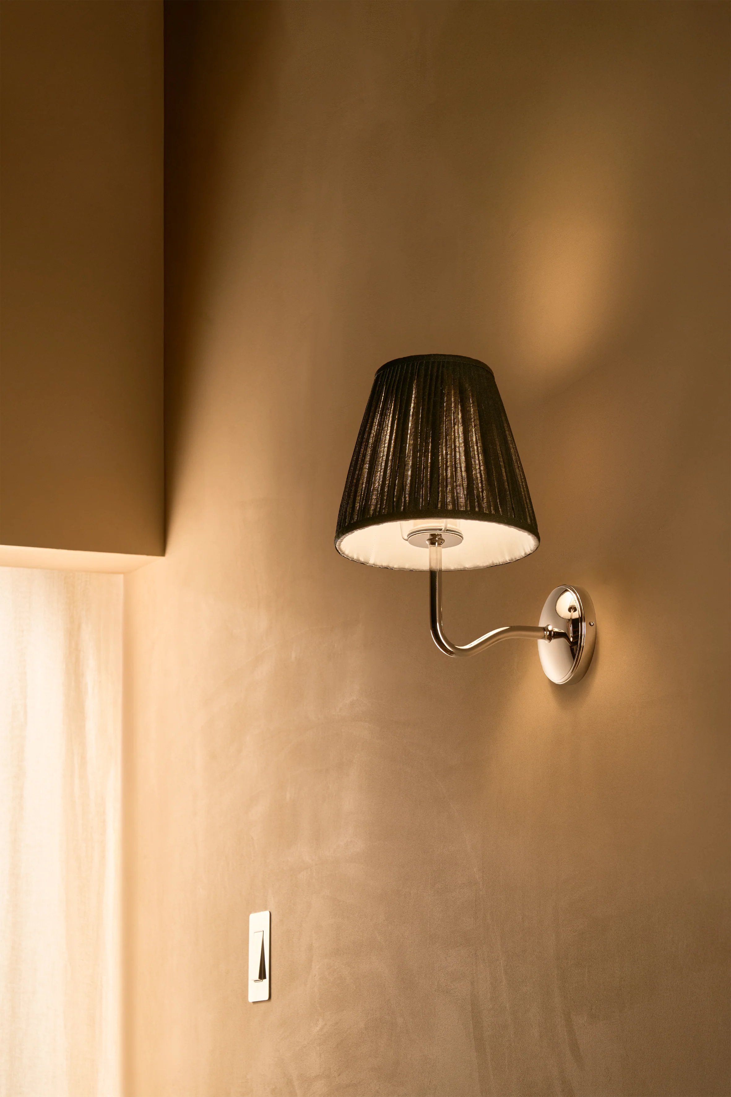 Malvern Large Wall Light Deep Green - Polished Nickel - Image 3