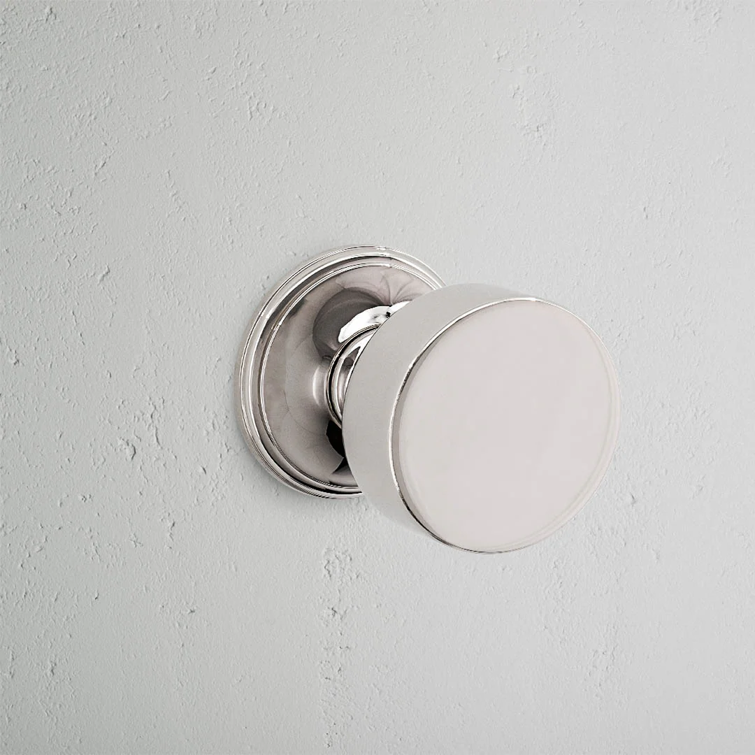Onslow Dummy Door Knob Set - Polished Nickel