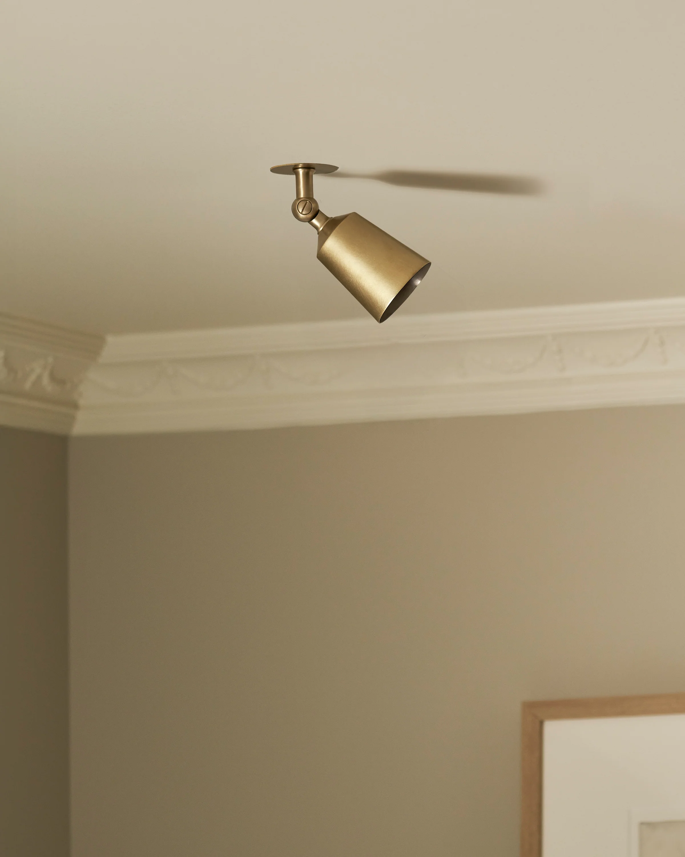 Perryn Single Medium Spotlight - Antique Brass - Image 3