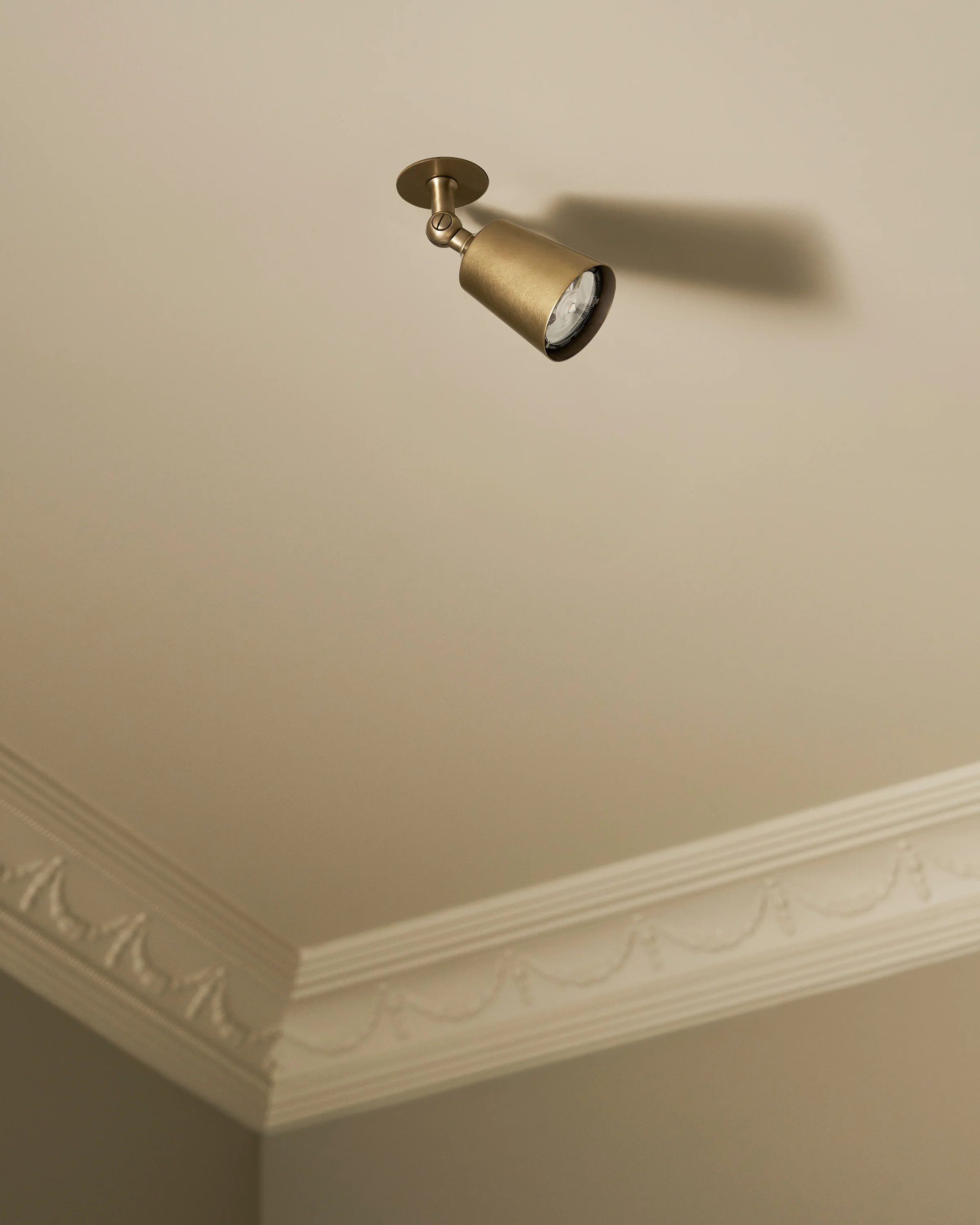Perryn Single Medium Spotlight - Antique Brass - Image 5