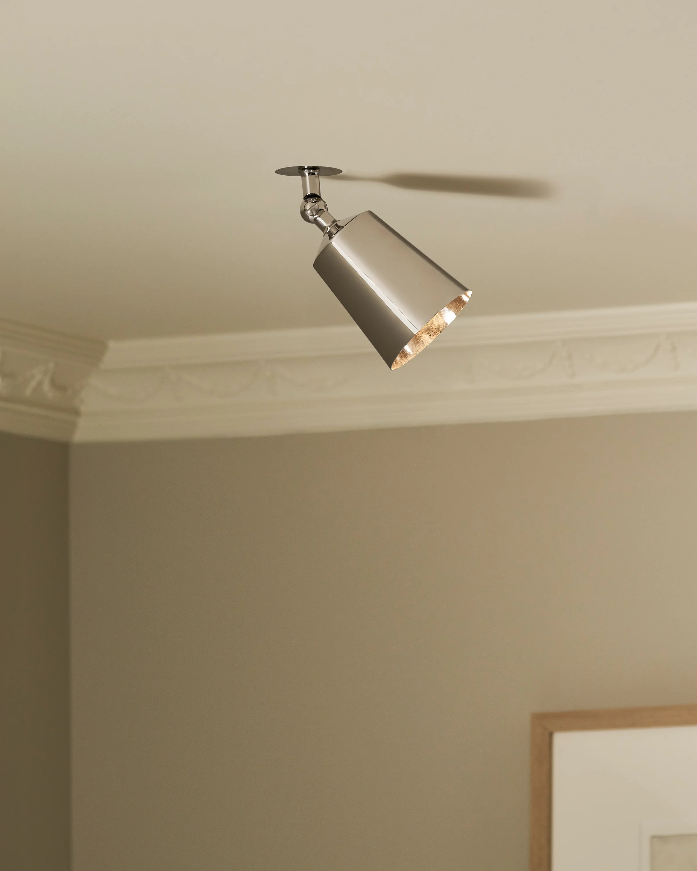 Perryn Single Large Spotlight - Polished Nickel - Image 3