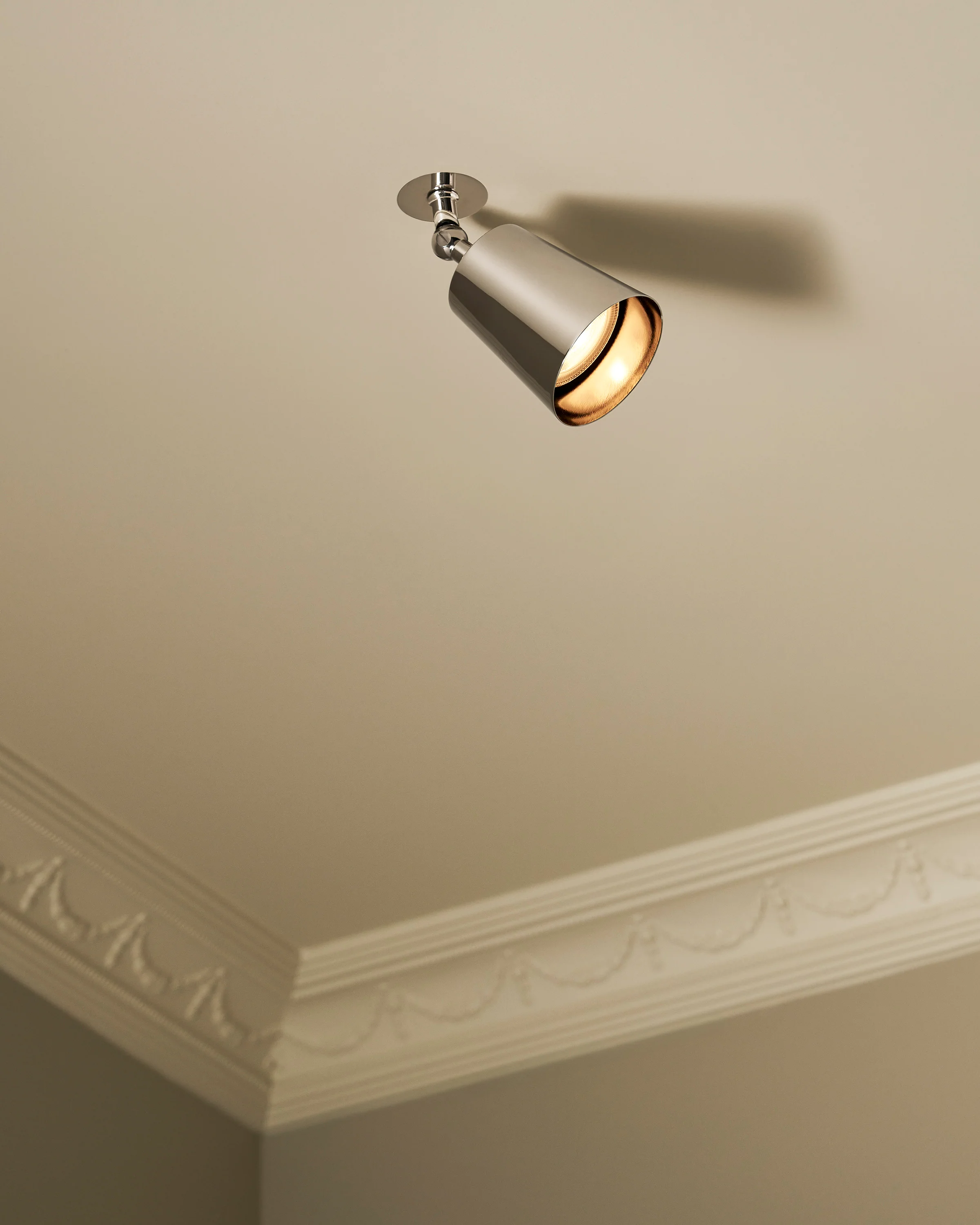 Perryn Single Large Spotlight - Polished Nickel - Image 5