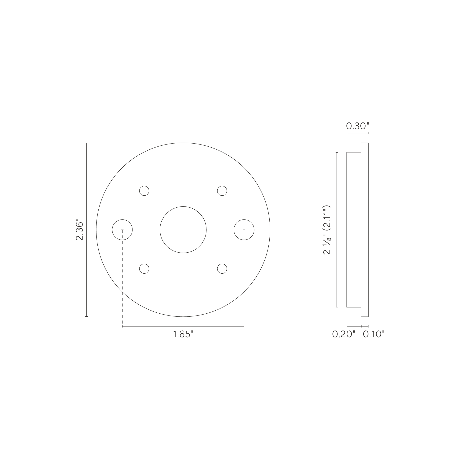Standard Preparation Rose Adaptor - Antique Brass - Image 2
